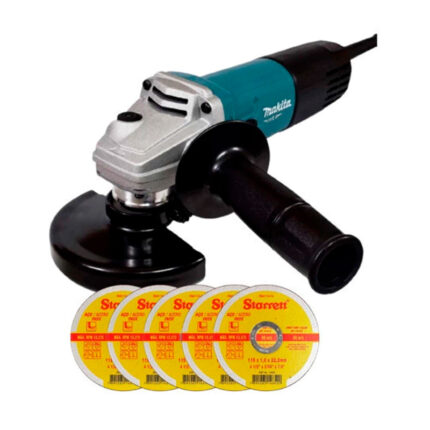 Esmerilhadeira Angular M9510b 850w 4.1/2 Makita 220v + Disco Cor Azul-turquesa Frequência 50 Hz/60 Hz 220v - 240v
